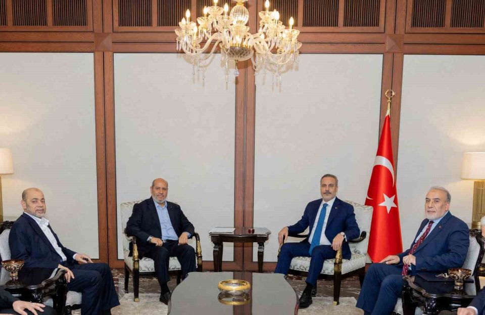 Bakan Fidan Hamas heyeti ile bir araya geldi
