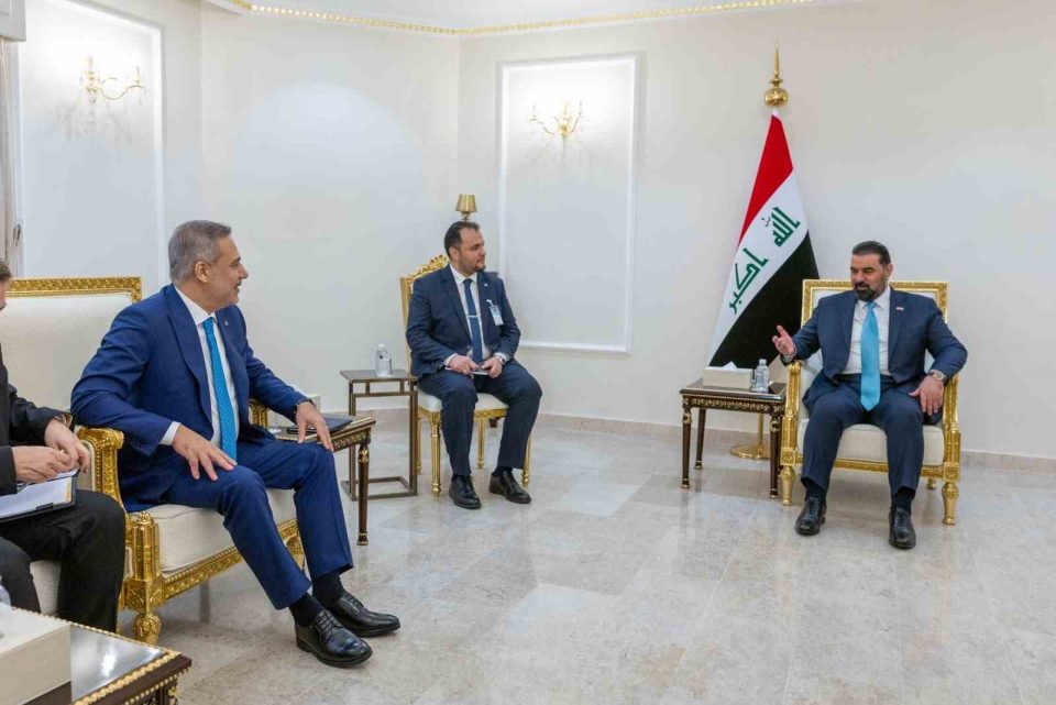 Bakan Fidan, Irak Temsilciler Meclisi Başkanı Halbusi ile görüştü