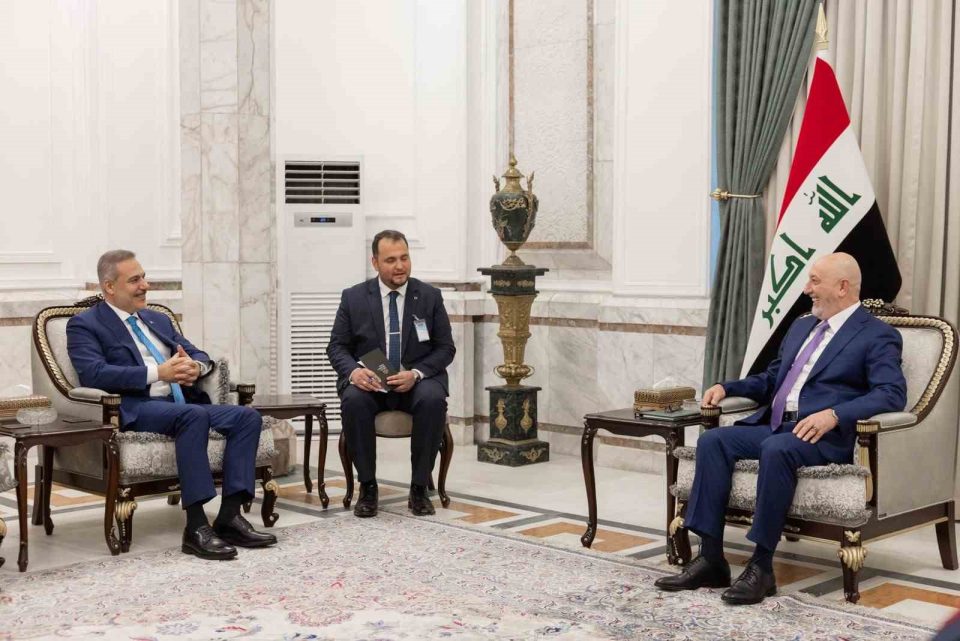 Bakan Fidan, Irak Cumhurbaşkanı Amedi tarafından kabul edildi