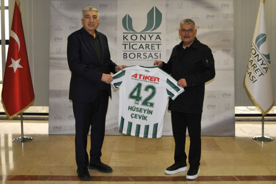 Konya Ticaret Borsası Başkanı Sayın Hüseyin Çevik'i ziyaret ettik.