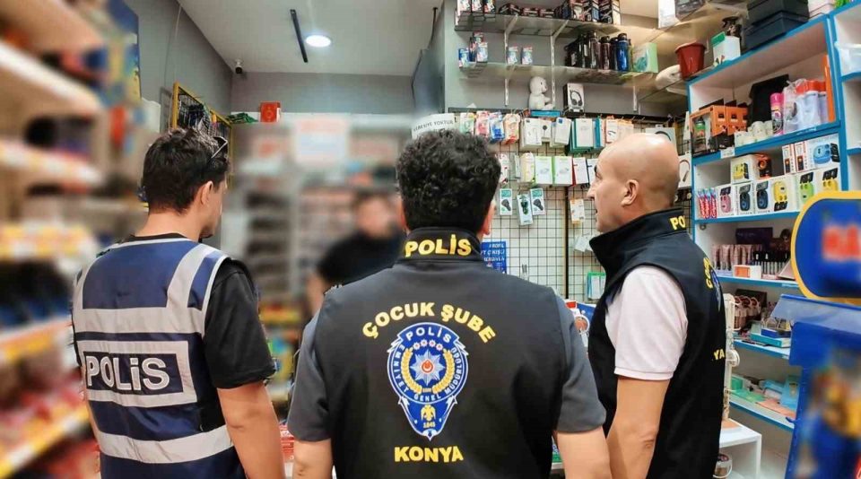 Konya’da okul çevrelerinde sıkı denetim: 25 bin 528 kişi sorgulandı