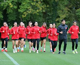 Kadın A Millî Takımımız, Slovenya'da Çift Antrenman Yaptı