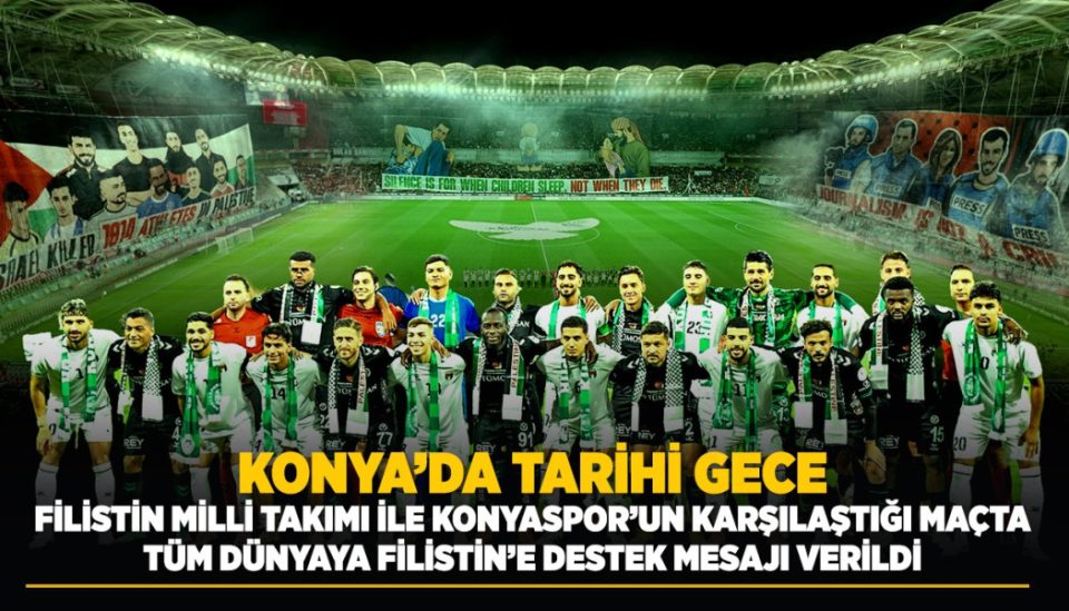 Konyaspor, Filistin Milli Takımı ile dostluk maçında karşılaştı