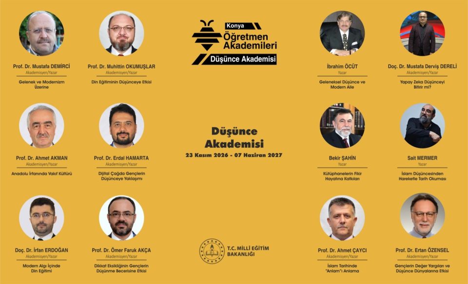 2026-2027 EĞİTİM ÖĞRETİM YILI KONYA ÖĞRETMEN AKADEMİLERİ BAŞLIYOR