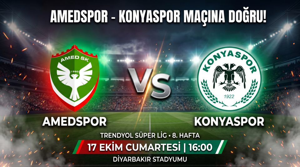 Konyaspor ile Amedspor Tarihlerinde İlk Kez Karşı Karşıya Gelecek